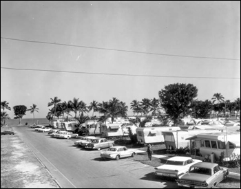 View of the Briny Breezes Trailer Park: Delray Beach, Florida (1963)