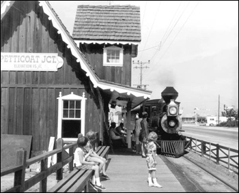 Petticoat Junction railroad station: Panama City Beach, Florida (1967)