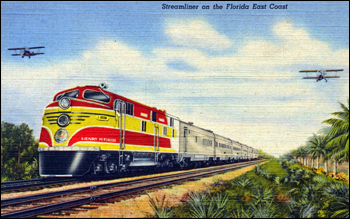 Streamliner on the Florida East Coast (ca. 1945)