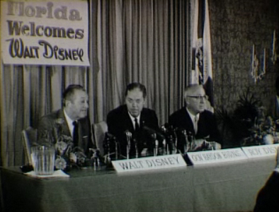 Governor H. Burns Walt Disney Press Conference