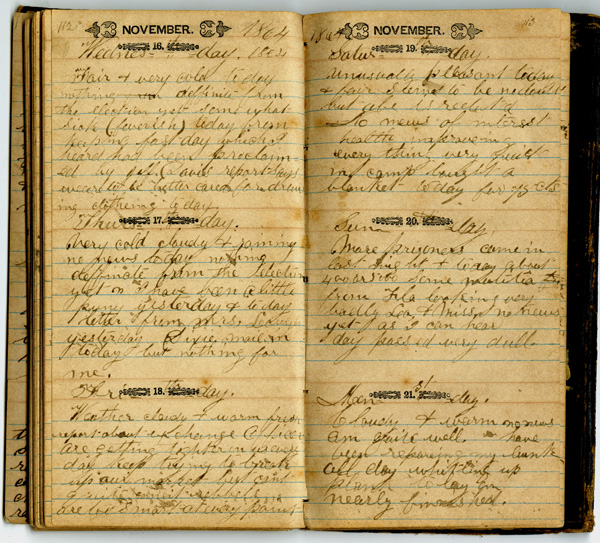 Wilber Wightman Gramling Diary, 1864-1865