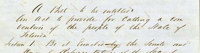 An Act to provide for calling a convention of the people of the State of Florida (Series 2153, Territorial and Early Statehood Records, 1821-1878)