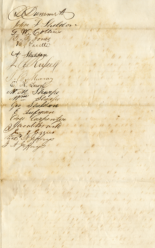 Petitioners to Madison S. Perry, February 20, 1861 
