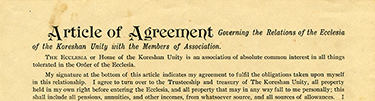 Agreements and applications for potential and current members