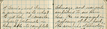 Claude Rahn's journal entry dated December 17, 1911