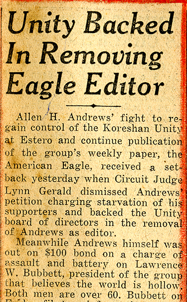 Fort Myers News-Press clipping, February 15, 1948