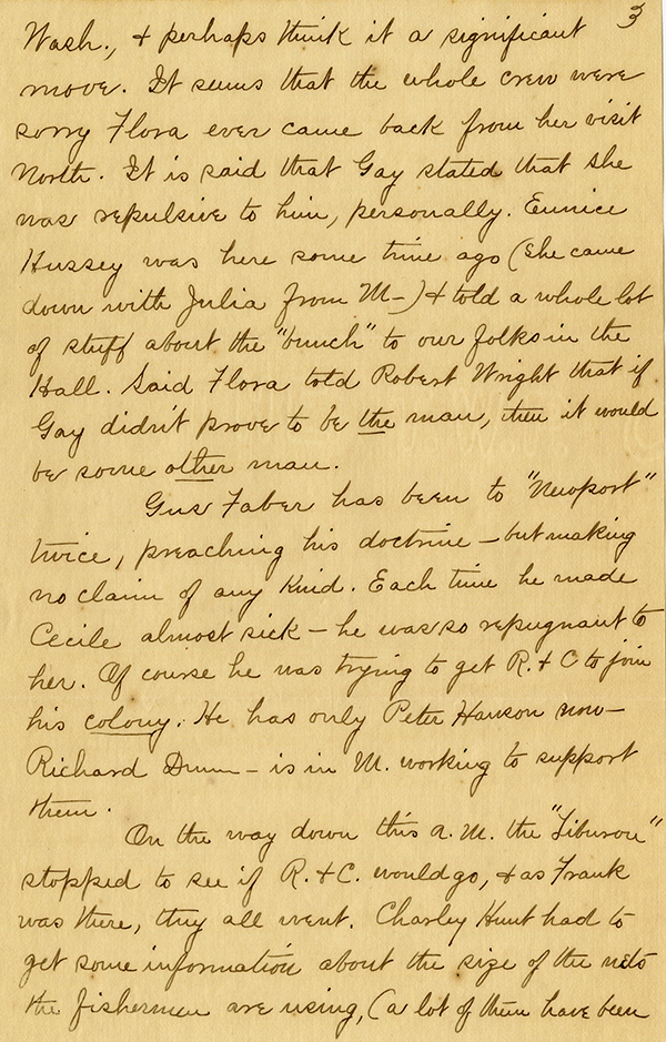 Letter from Evelyn Bubbett to Imogene Bubbett-Rahn, October 12, 1913
