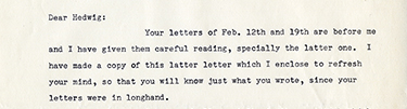 Letter from Rahn to Michel 1960
