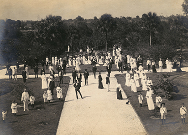 Festival time at Koreshan Unity in Estero, Florida, 1904