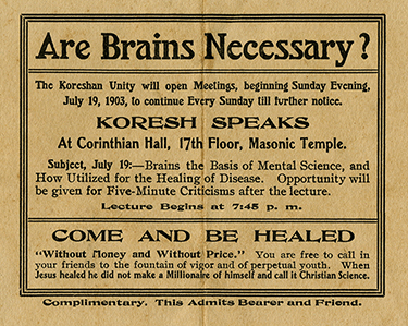 Lecture pamphlet, 1903