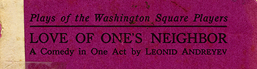 Front Cover of Love of One’s Neighbor, 1917