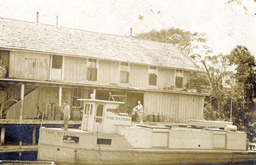The Esterodocked at the Old General Store (early 1900s)