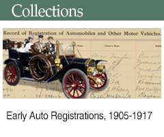 Related Collection: Early Auto Registrations, 1905-1917