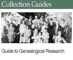 Related Collection Guide: Guide to Genealogical Research