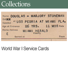 Related Collection: World War I Service Cards