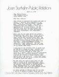 Letter from Joan Sturhahn to Roxcy Bolton Asking for Help Changing Her Name, April 4, 1975