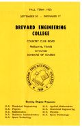 Brevard Engineering College - Schedule of Classes, Fall 1963