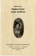 8th Annual Stephen Foster Jeanie Auditions Brochure, 1959