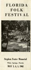 16th Annual Florida Folk Festival Brochure, 1968