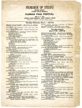 2nd Annual Florida Folk Festival Schedule, 1954