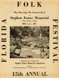 15th Annual Florida Folk Festival Program, 1967
