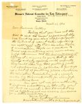 Letter from Jessie Wauchope to Governor Doyle Carlton Regarding Speakeasies and Gambling in Tampa