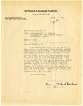 Letter from Mary McLeod Bethune to George L. Burr Jr., March 27, 1941