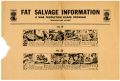 Cartoon strips featuring Lieutenant Jane, Army Nurse, promoting salvage of waste fats, 1940s