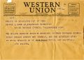 Telegram from Joe Wilson to George L. Burr Jr., 1942