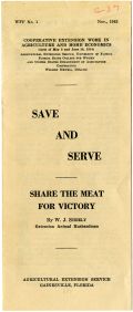 Save and Serve: Share the Meat for Victory, November 1942