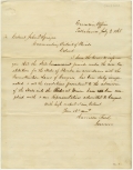 Letter from Governor Harrison Reed to Colonel John T. Sprague Regarding Readmission into the Union, 1868