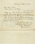 Letter from Chief Justice Edwin M. Randall to Lieutenant Governor Samuel T. Day, 1872