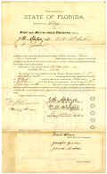 Bond of Joseph W. Applegate, County Treasurer - Clay County, 1873