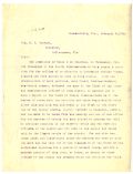 Letter from Arthur Stevens to Governor Napoleon Broward, 1908