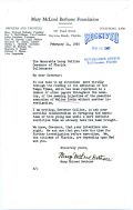 Correspondence between Mary McLeod Bethune and Governor LeRoy Collins, 1955
