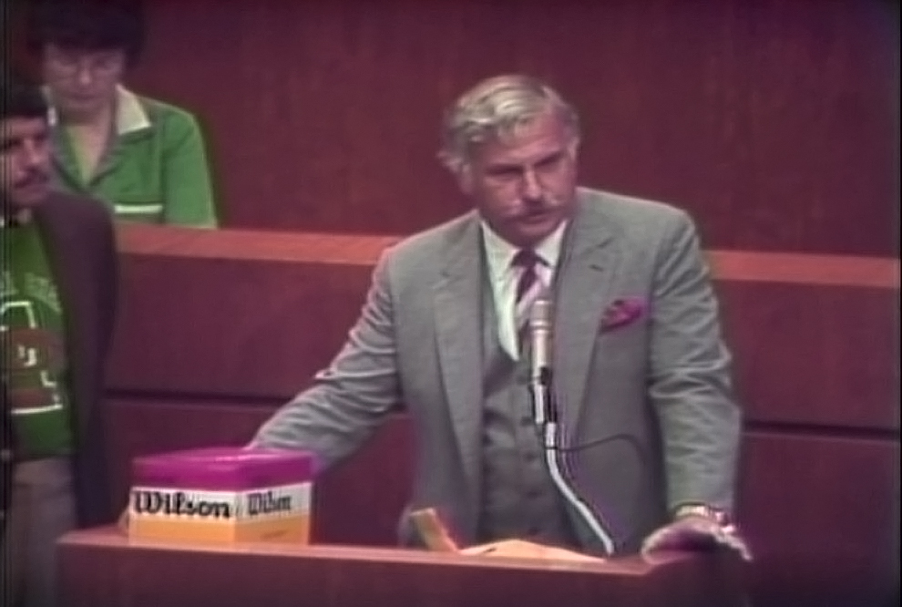 Florida News Service Segment: Florida House Honors Head Coach Howard Schnellenberger, 1984