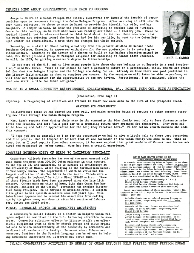 Resettlement Re-Cap, October 1968