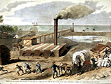 Illustration of the Destruction of a Rebel Salt Factory on the Florida Coast