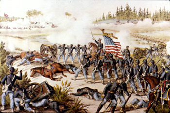 Painting of the Battle at Olustee (18--)