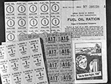 Fuel oil, gasoline and savings bond stamps