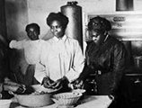 Meal preparation at the Daytona Normal and Industrial School (ca. 1912)