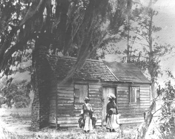 Mayesville cabin where Mary McLeod Bethune was born (18--)