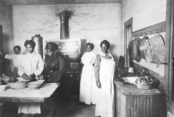 Meal preparation at the Daytona Normal and Industrial School (ca. 1912)