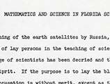 Mathematics and Science in Florida Schools (1957)