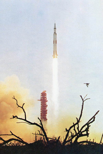 Launch of the Apollo 8 spacecraft (1968)