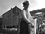 Young man with cast net (1900s)