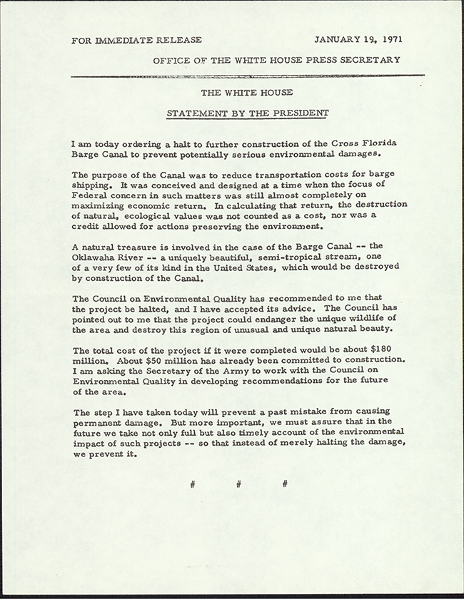 Speech of Governor Reubin Askew at the Governor»s Conference on Water Management in South Florida, held at Miami Beach, September 22, 1971