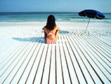 Woman at Gulf Beach, Florida