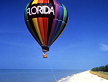Florida hot air balloon at the beach