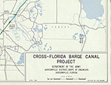 Map of the Cross-Florida Barge Canal Project (1966)